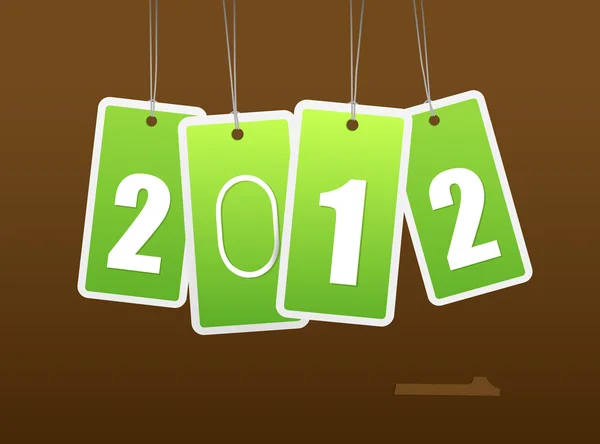 Carte du nouvel an. Art vectoriel — Image vectorielle