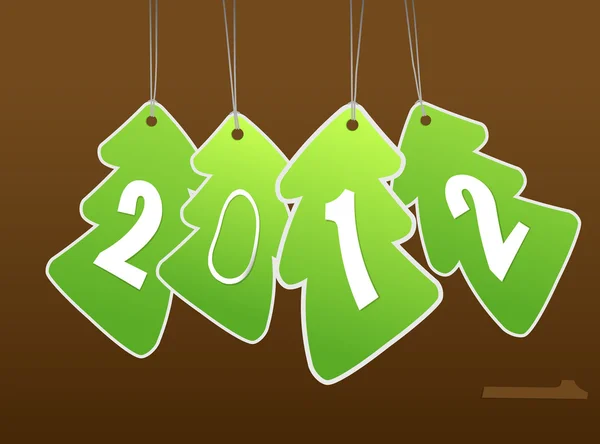 Nieuwjaarskaart. vector kunst — Stockvector