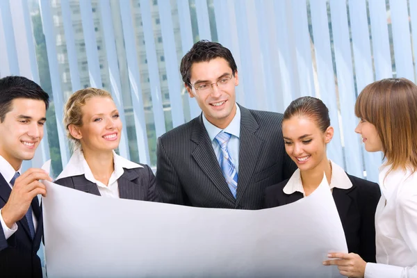 Erfolgreiche Business-Team-Planung oder Brainstorming im Büro — Stockfoto