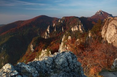 Autumn in Sulovskych rock -Slovakia clipart