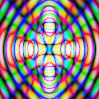 Diffractive abstract clipart