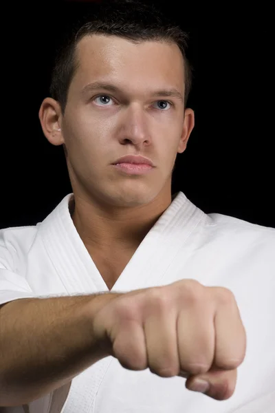 Porträtt av karate man — Stockfoto
