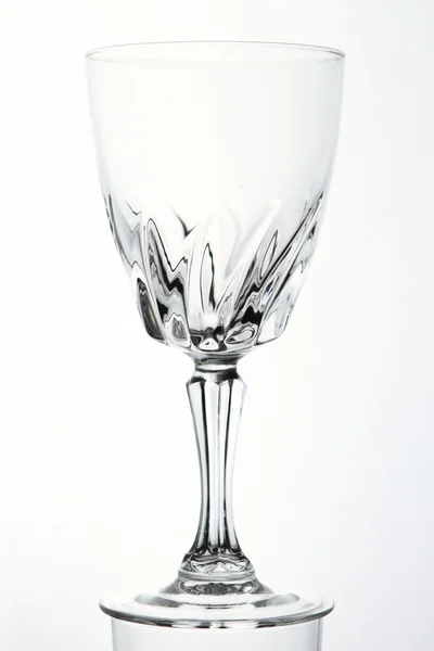 Glass over white BK — Stock Photo, Image