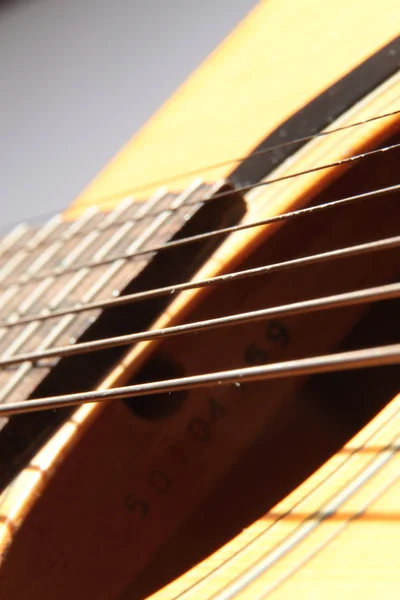 Cordes de guitare close-up — Photo