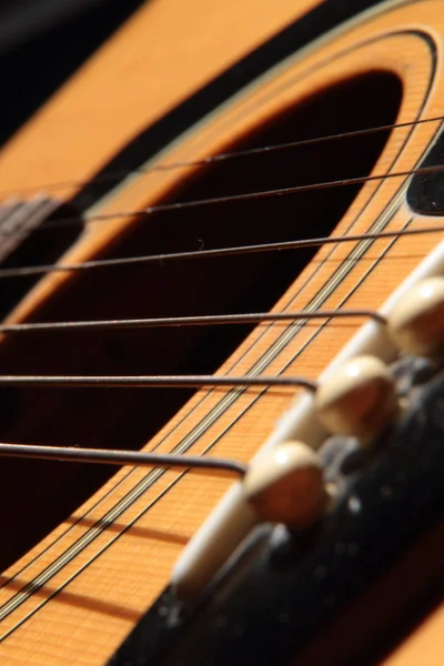 Gitara ciągi zbliżenie — Zdjęcie stockowe