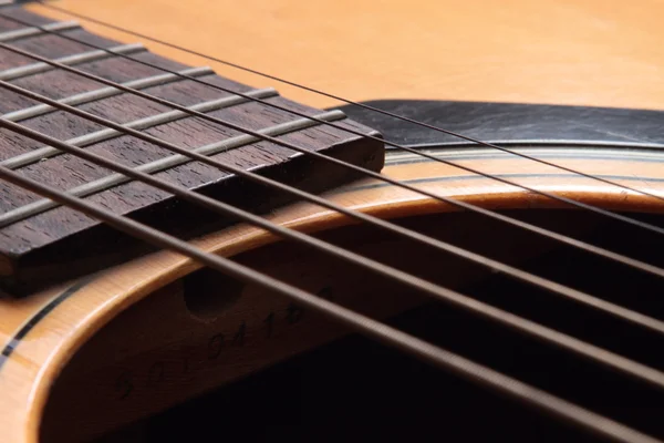 ギターの文字列のクローズ アップ — ストック写真