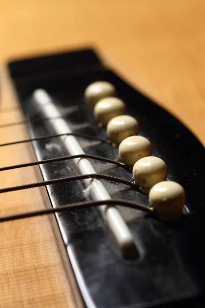 ギターの文字列のクローズ アップ — ストック写真
