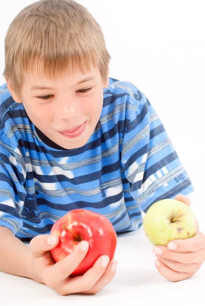 stock image Young hungry kid