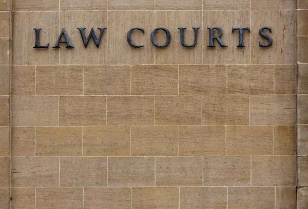Law courts sign. — Stock Photo, Image