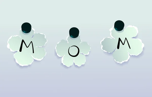 Illustration zum Muttertag — Stockvektor