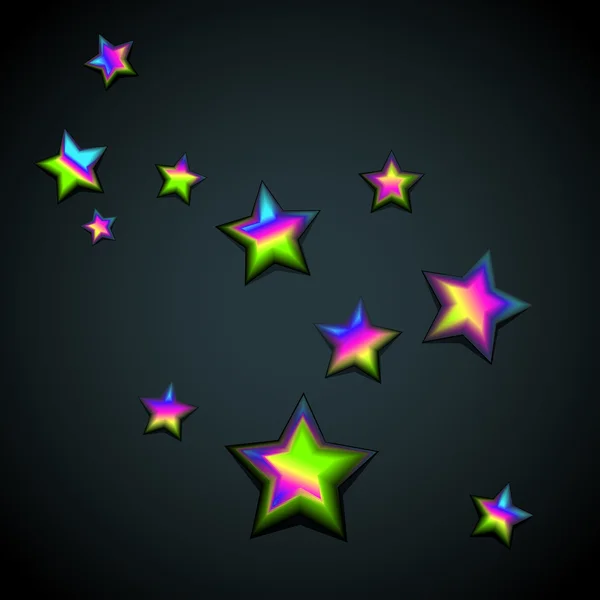 Renkli yıldız — Stok Vektör