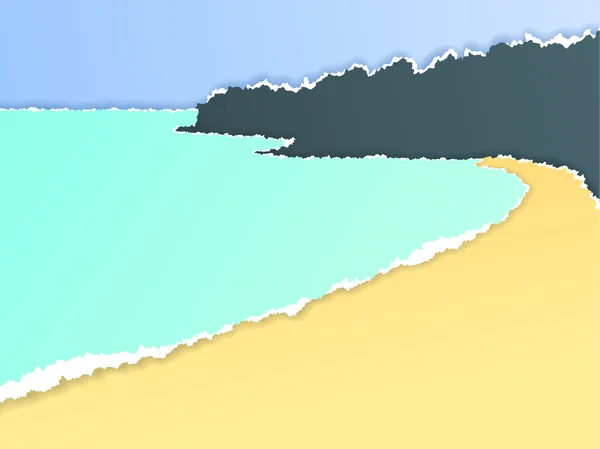 Pláž — Stockový vektor