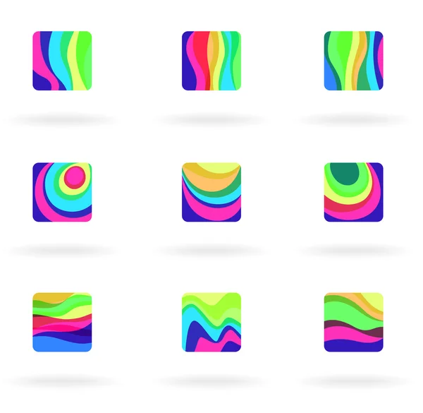 Éléments colorés — Image vectorielle