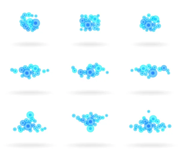 Elementos azuis —  Vetores de Stock