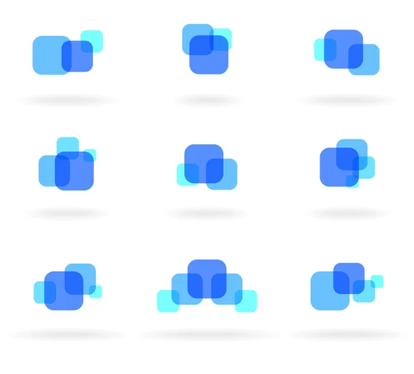 Éléments bleus — Image vectorielle