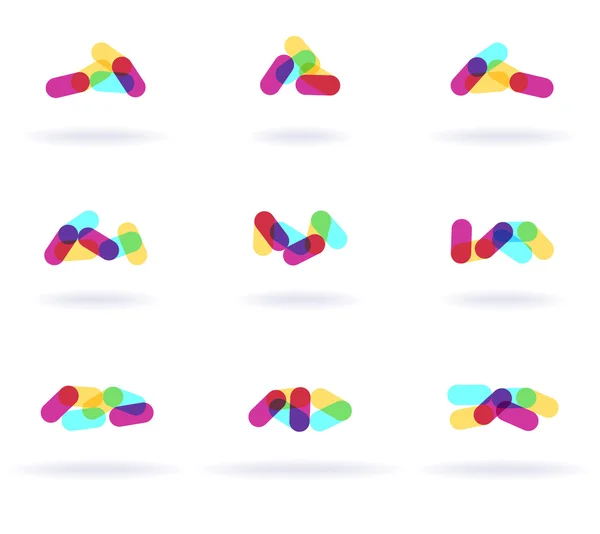 Symboles colorés — Image vectorielle