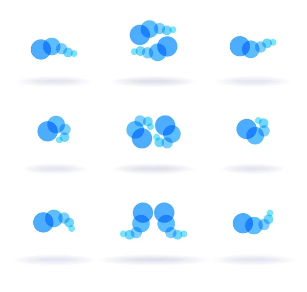 Symboles bleus — Image vectorielle