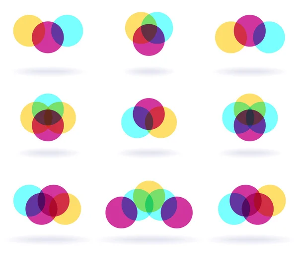Symboles colorés — Image vectorielle