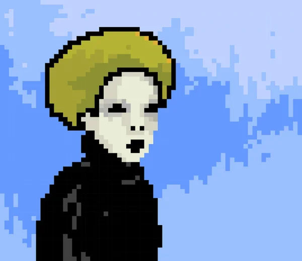 Portrait pixel — Image vectorielle