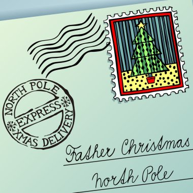 Christmas Letter clipart