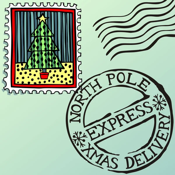 North pole stamps Vector Art Stock Images | Depositphotos