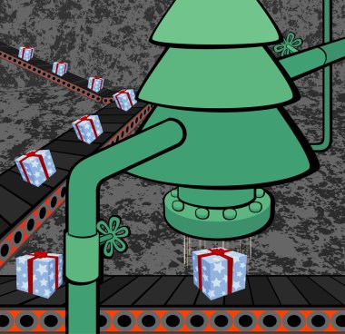 Christmas Factory clipart