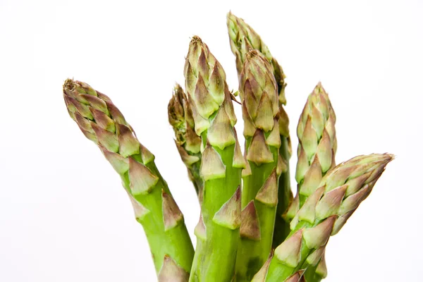 Na białym tle na białych szparagów, włókno roślinne — Zdjęcie stockowe