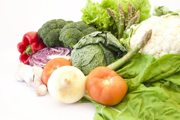 Různé rostliny a zelenina zdravá strava — Stock fotografie