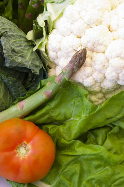 Різні рослини та овочі здорове харчування — стокове фото