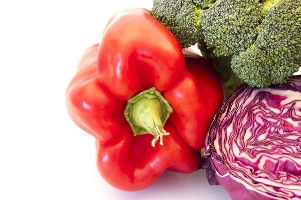 Различные растения и овощи здоровое питание — стоковое фото