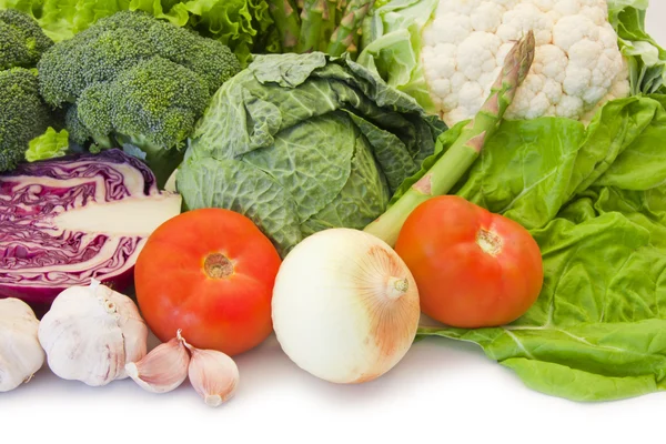 Diversidad de plantas y verduras dieta saludable — Foto de Stock