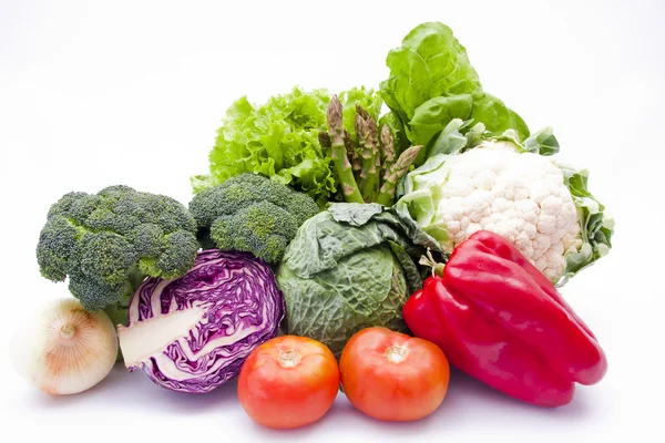 Várias plantas e legumes dieta saudável — Fotografia de Stock