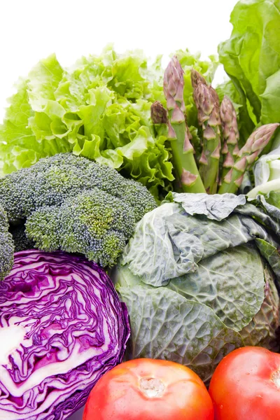 Verschiedene Pflanzen und Gemüse gesunde Ernährung — Stockfoto