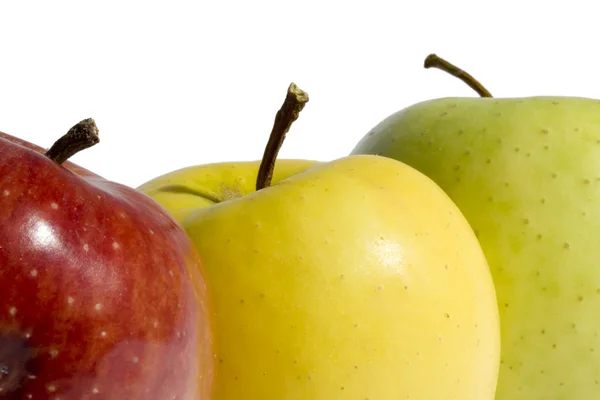 Gula och röda äpplen — Stockfoto