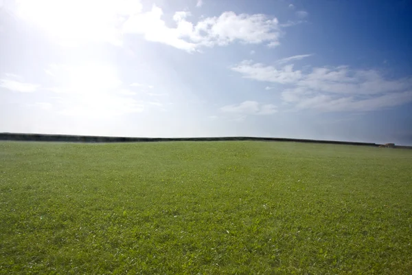 Зеленый и синий пейзаж — стоковое фото