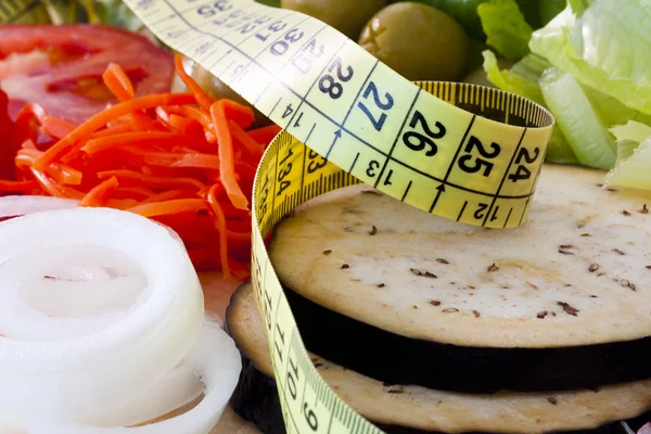 Perda de peso, dieta saudável — Fotografia de Stock