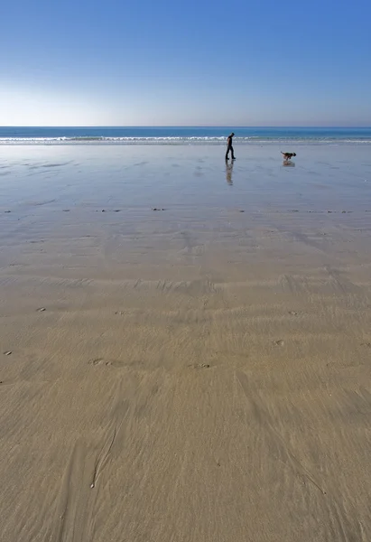 Plimbare pe plajă — Fotografie, imagine de stoc