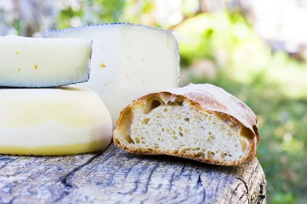 Pane e formaggio — Foto Stock