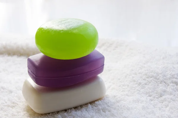 Colored soaps — Stock Photo, Image