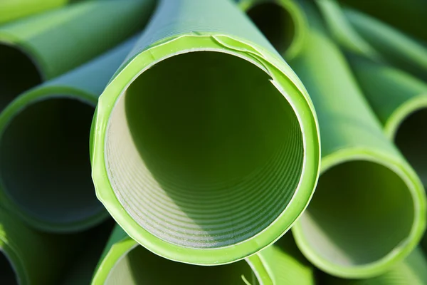 Tubos na indústria de plástico — Fotografia de Stock