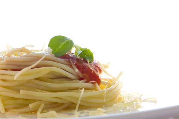 Спагетті з помідорами — стокове фото