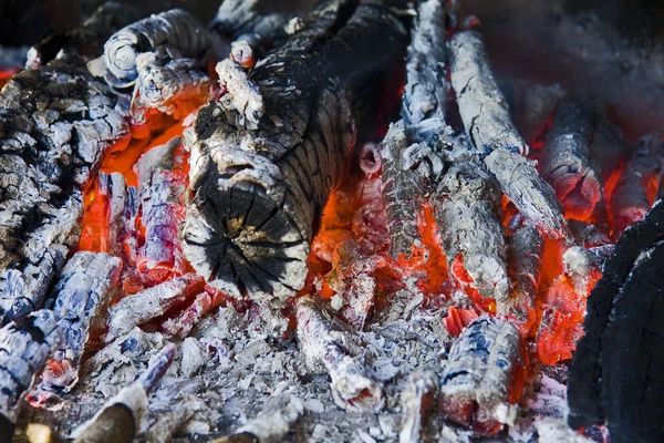Burning down fire — Fotografie, imagine de stoc