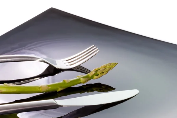 Szparagi na talerzu — Zdjęcie stockowe