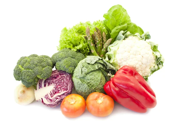 Vegetable garden fresh vegetables isolated — Stock Photo, Image