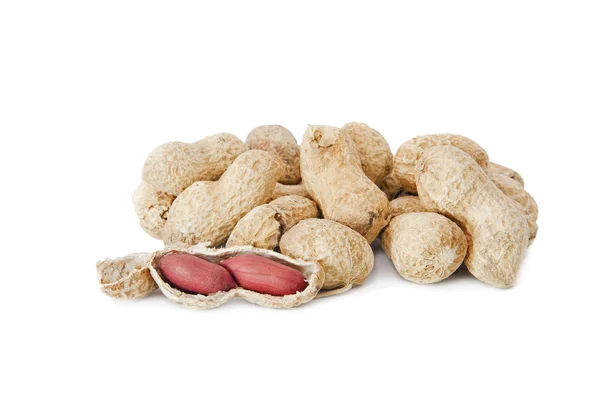 Izolované arašídy — Stock fotografie