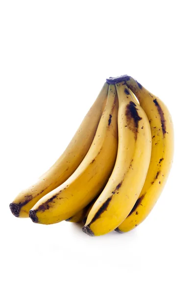 신선한 바나나 과일 흰색 배경에 고립 — 스톡 사진