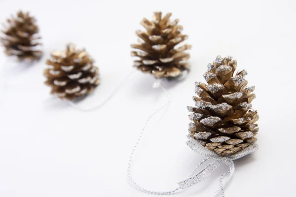 Cones for Christmas Greeting Card — Stock Photo, Image