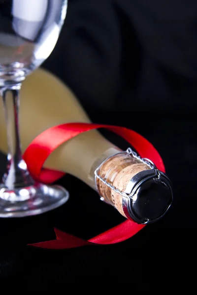 Şampanya yılbaşı kutlamaları için — Stok fotoğraf