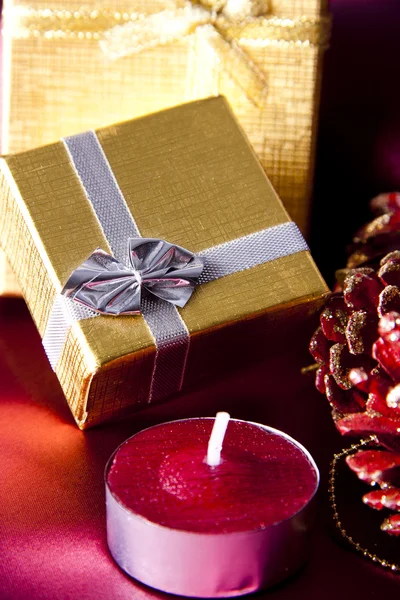 Presentes e decorações para o Natal — Fotografia de Stock