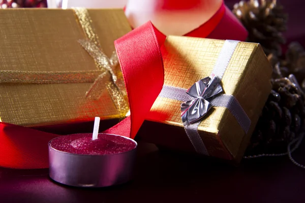 Presentes e decorações para o Natal — Fotografia de Stock